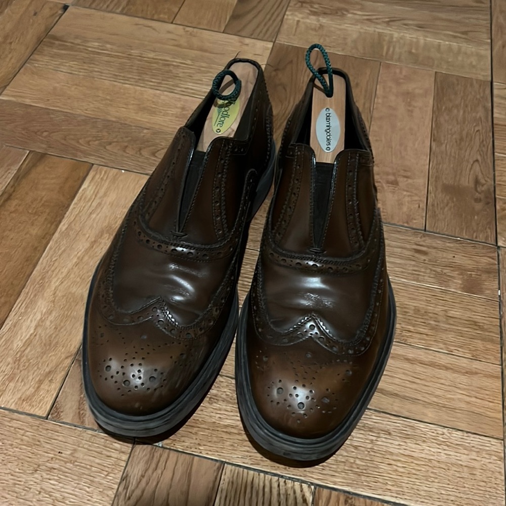 Men’s brown Ferragamo loafers. Classic style with a modern twist